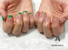 ネコ ネイル(NEKO NAIL)/アシメフレンチ