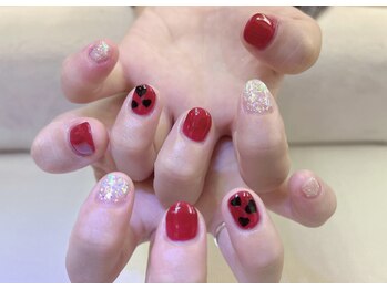 ネイルサロン ジェイ(Nail Salon J)/ハートネイルキラキラネイル