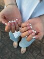 皇ネイル(皇Nail)&nbsp;シンプルのグラデーションにフレンチ、シンプルアート