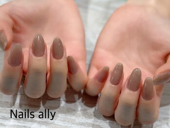 ネイルズアリー 立川店(Nails ally)/シアーカラー×オフィスネイル