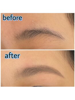 プリマアンジュ 中目黒店(PRIMA ange)/<アイブロウ>ビフォーアフター