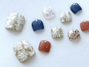 ネイルサロン クイール 小山店(NAIL SALON QUILL)/ぷっくりフラワーアート