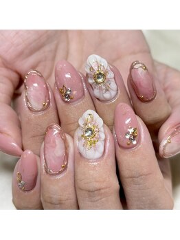 ソラール(SOLAR)/ぷっくりお花ネイル♪