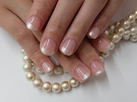 フレンチジェルネイル　クリア