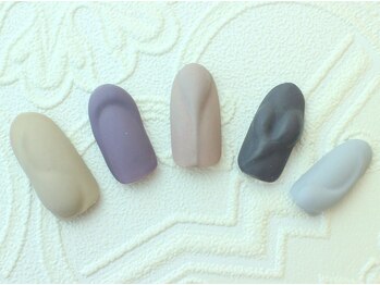 *3Dシンプルマットネイル