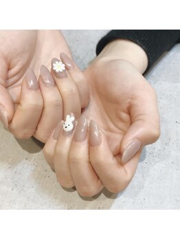 アース 豊橋店(HAIR & MAKE EARTH)/ミッフィーちゃんネイル