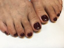 ラウト デコレーションアンドネイルサロン(Lauto Decoration&Nail Salon)/赤フラッシュフットネイル