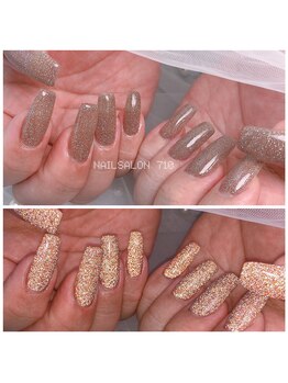 ナナイチゼロ(710)/ギラギラフラッシュネイル