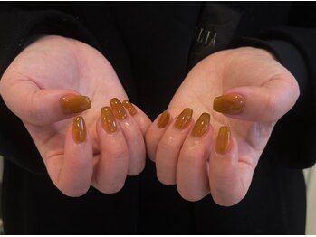 ホワイルアットネイル ハラジュク(while at nail HARAJUKU)/生キャラメルカラー♪