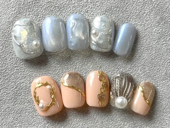 エムズサロン(M's Salon.)の写真/日常を彩るシンプルかつ美しい定額デザイン多数!浦安2分&21時迄☆デザイン力抜群★[写真:上下¥9900]