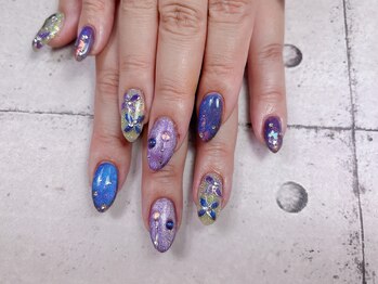 ネイル ビューティーマジック 葛西本店/紫陽花デザイン