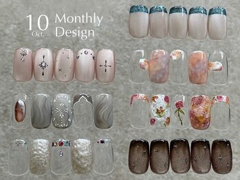 ノイスネイル(noice nail)/10月Monthly Design