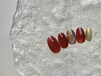 ヴィガー アンド ルックス 白金 目黒(Vigor&Looks)/ワンカラー　うねうね　ラメ