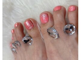 フットネイル/オレンジネイル