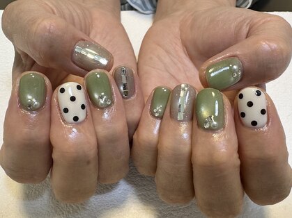 アネモネネイル(anemone nail)の写真