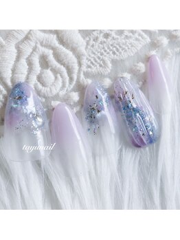 たゆ ネイル(たゆnail)/パープルニュアンスネイル