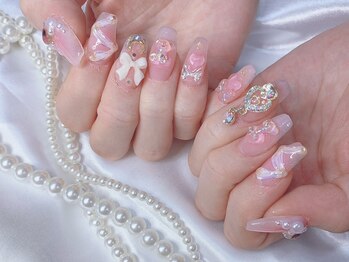 フィオナ 大久保店(Fiona)/うるうるリボンネイル