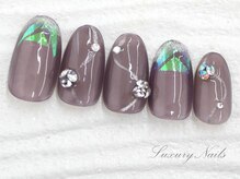 ラグジュアリーネイルズ オオミヤ(Luxury Nails Omiya)/透け感*キラキラフィルム