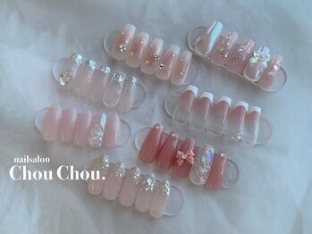 シュシュ(ChouChou.)の写真/【新規定額あり◎】韓国＆ワンホンネイル★最新トレンドを取り入れたデザインや上品ネイルで可愛い指先に♪