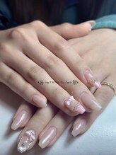 ラムネイル 恵比寿店(RAMU nail)/チップ長さ出しグラデーション