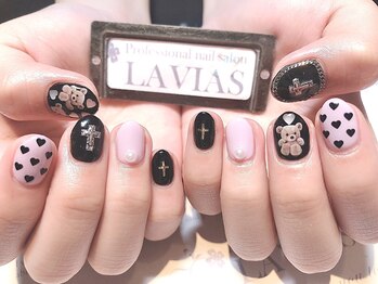 プロフェッショナル ネイルサロン ラヴィアス(LAVIAS)/【ジェル】10本アートし放題