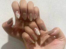 アンジュネイル(Angenail)/ドットネイル★ココアカラー