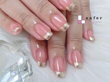 リーファネイルズ 岡山学南町店(Lea'ferNails)/ミラーフレンチネイル