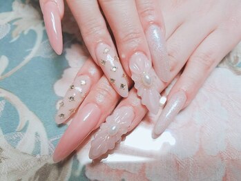 プリンセスネイル(Princess NAIL)/シンプルガーリーデザイン