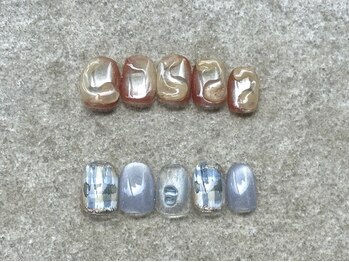 チェスナッツ 銀座(CHESTNUTS Nail&Eyelash)の写真/【キャンペーンデザイン¥11000】ニュアンスデザイン/カラー/パーツが豊富♪毎月変わるキャンペーンネイル◎