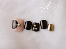 イル 神戸店/ミラー×ニュアンスネイル