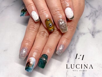 ネイルスタジオ ルキナ(LUCINA)/H-804大人ニュアンスカジュアル