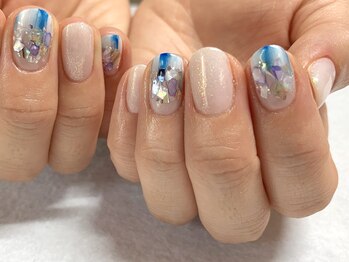 サロンドフォーエイチ(salon de 4H)/夏ネイル