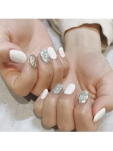 アース 豊橋店(HAIR & MAKE EARTH)/柔らかフラワーネイル
