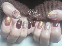 ネイルセッション(nail session)/キラキラ×チェック