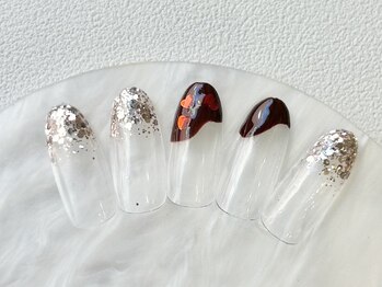 スリール(sourire by PRESS NAIL&EYELASH)/定額ハンド¥5,400(75分)