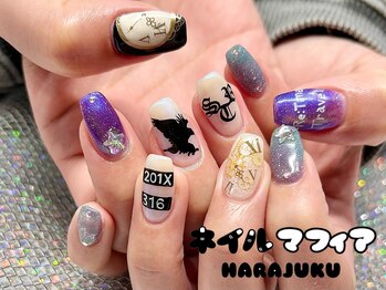 ネイルマフィア 原宿(NAIL MAFIA)/ロゴ/推し/マグネット