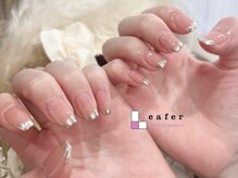 リーファネイルズ 岡山学南町店(Lea'ferNails)/ミラーフレンチネイル