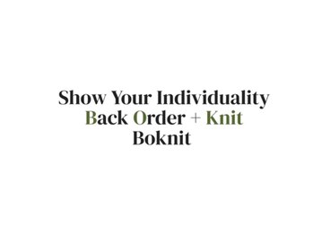 ボニット(Boknit)/Boknit Inc./パーソナルカラー