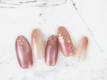 #フラワー #ベージュピンク