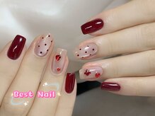 ベストネイル 池袋東口店(Best Nail)/春/桜/スカルプ/いちご/ピンク