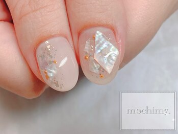 モチミィ(mochimy.)/*ダイヤカットシェル親指アップ