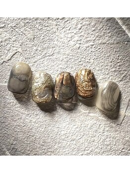 イヴィネイル(evie nail)/black strata