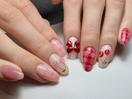さくらんぼネイル