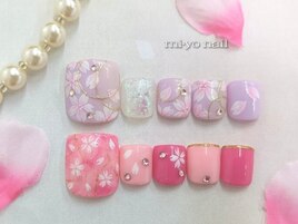 ★フット桜ネイル【定額¥10450】