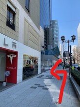 美容整体サロン 心斎橋/TESLAが見えたら左に曲がる
