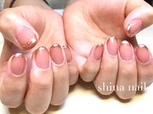 シナネイル 清澄白河店(SHINA NAIL)/ワンカラーミラーライン♪