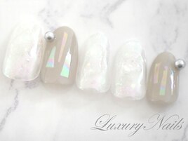 韓国風◇キラキラオーロラNail