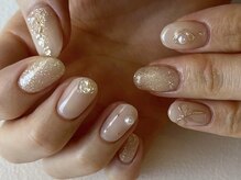 クルネ(QULNE)/ホワイトネイルクリスマスネイル