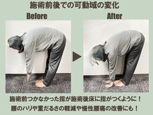 ストレッチリヴェラ(STRETCH LIVERA)/【前屈の可動域の変化】