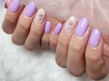 ネイルルームスリー(nailloomno.3)/シンプルフラワーネイル